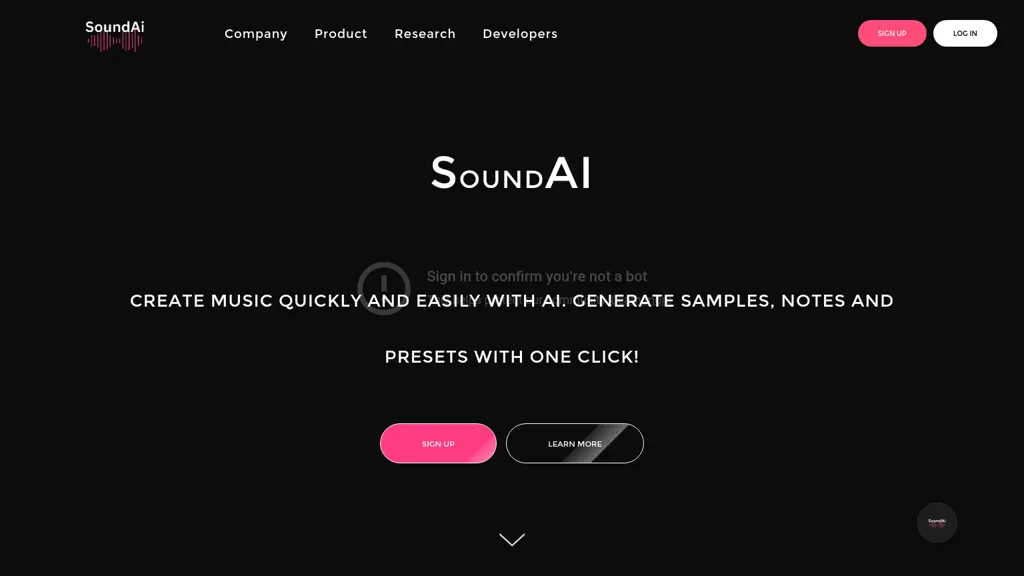SoundAI website