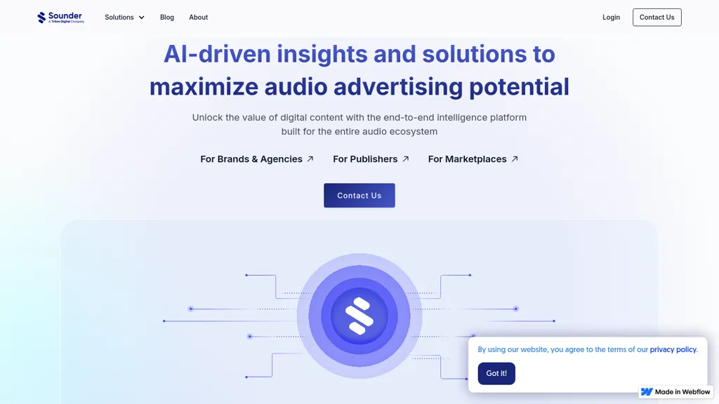 sounder.ai website