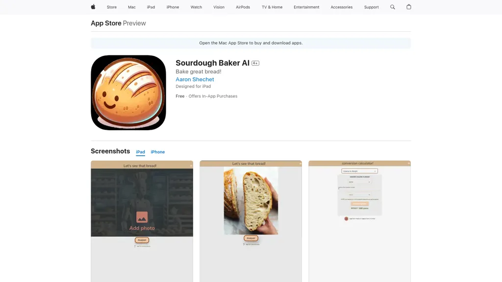 Sourdough Baker AI AI tool screenshot
