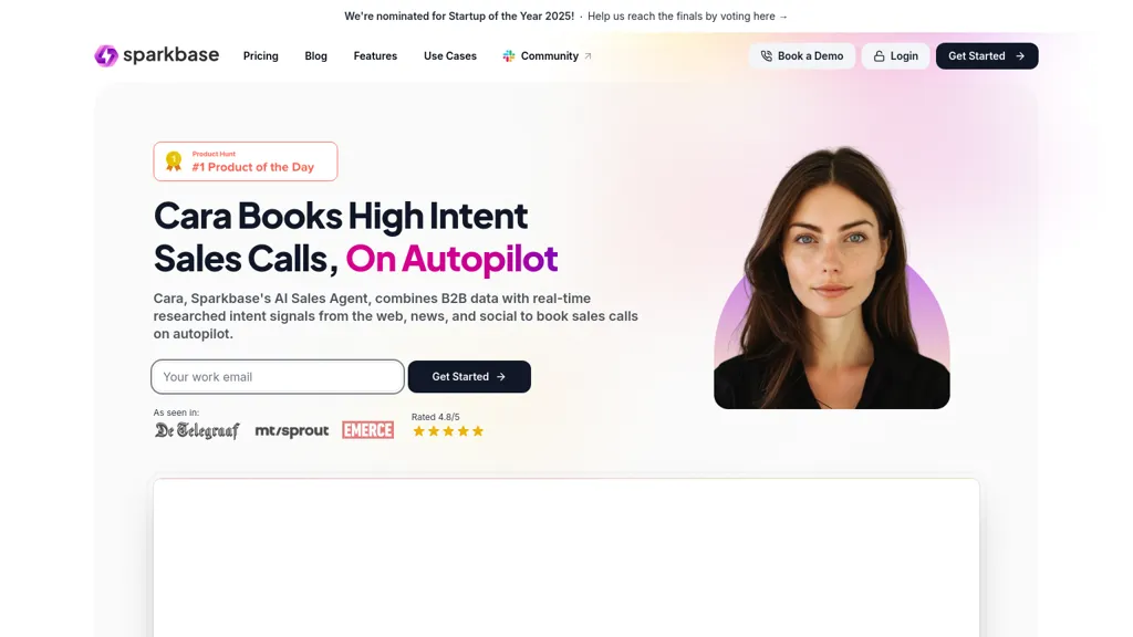Sparkbase website