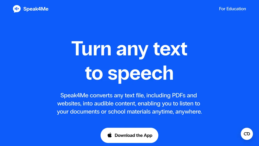 Speak4Me - Text to Speech website