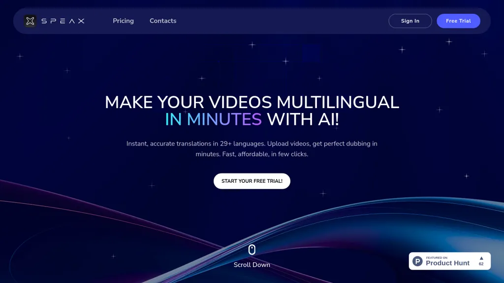 SPEAX website