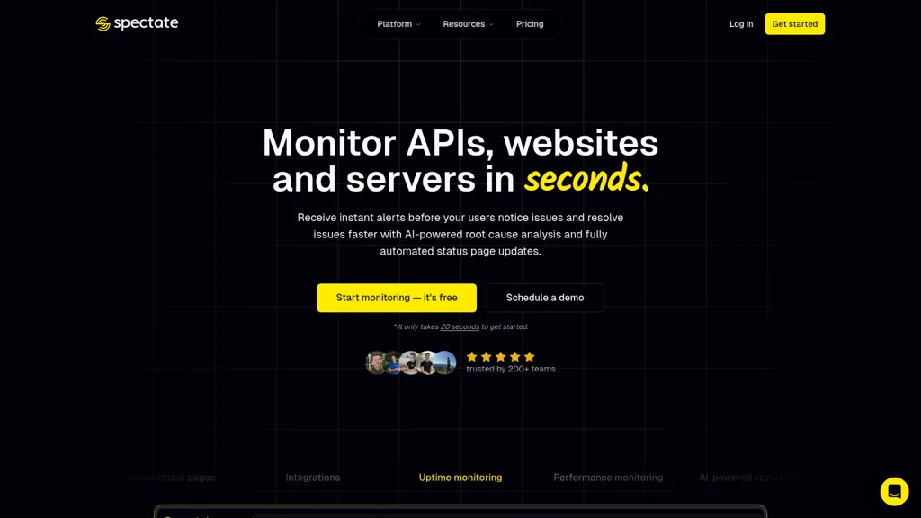 Spectate website