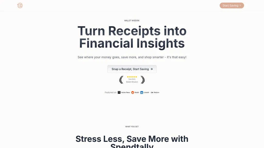 Spendtally website