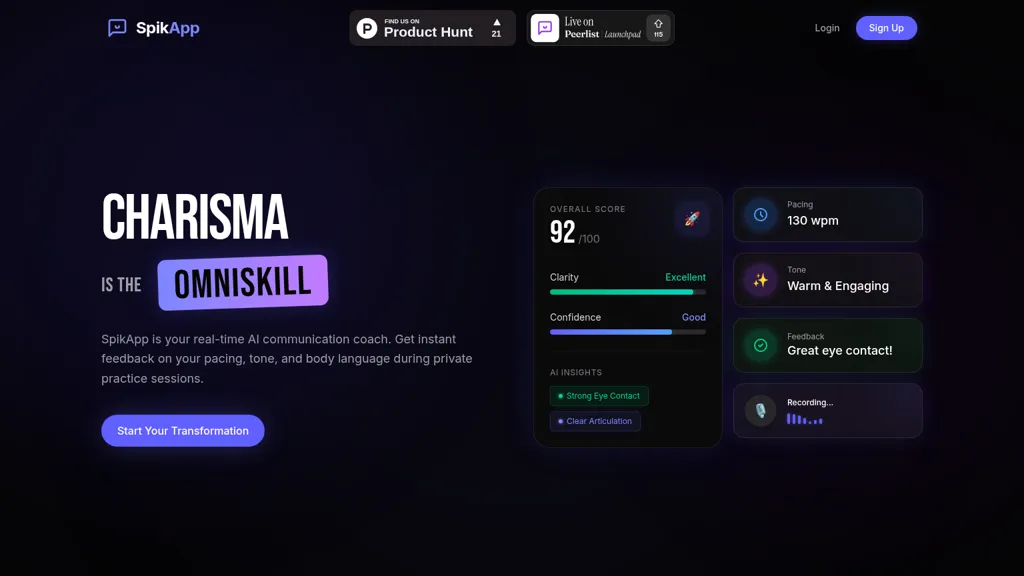 SpikApp AI tool screenshot