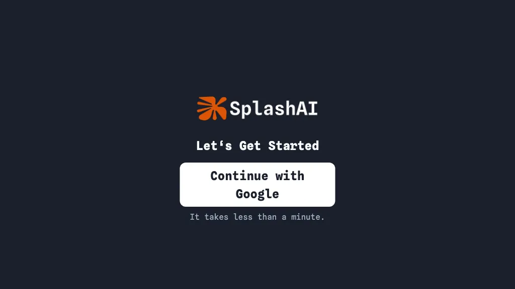 SplashAI website