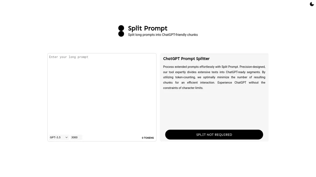 Split prompt