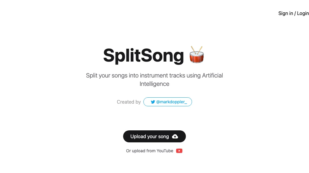 SplitSong website