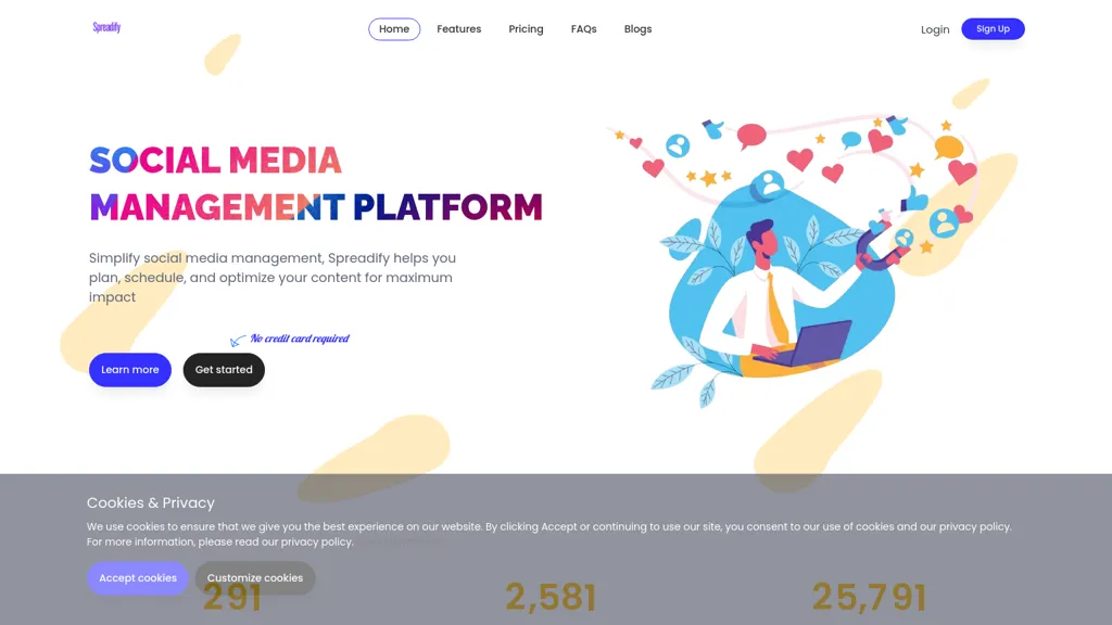 Spreadify AI website