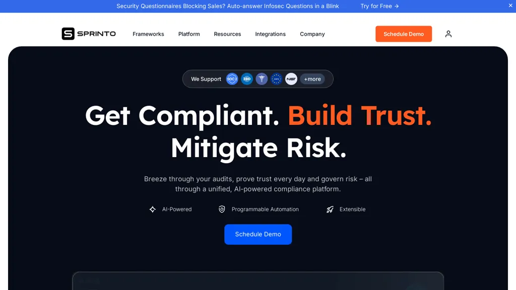 Sprinto alternatives and competitors
