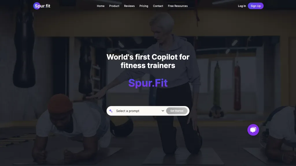 Spur.fit website