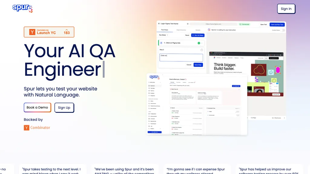 Spur website