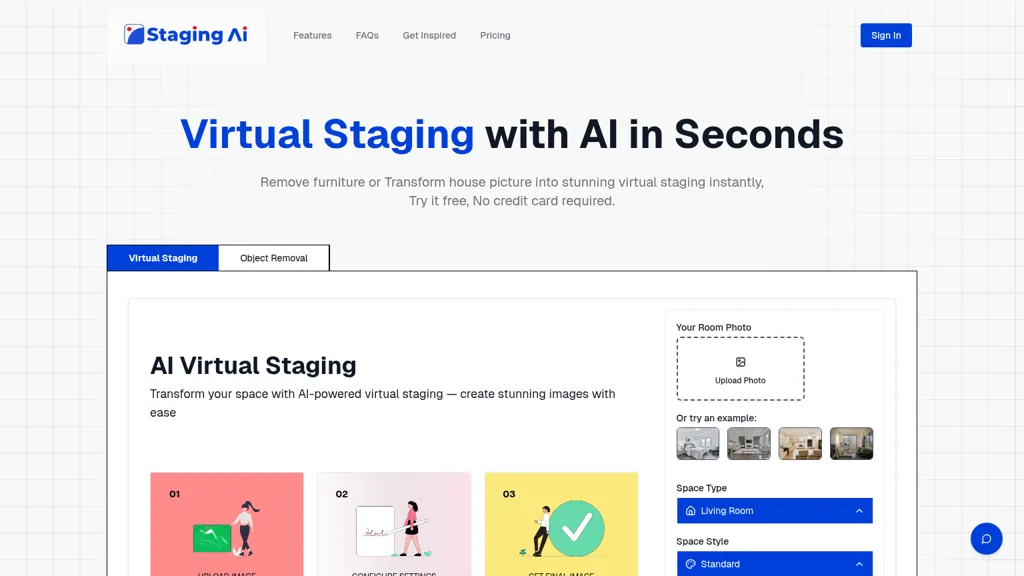 Staging AI AI tool screenshot