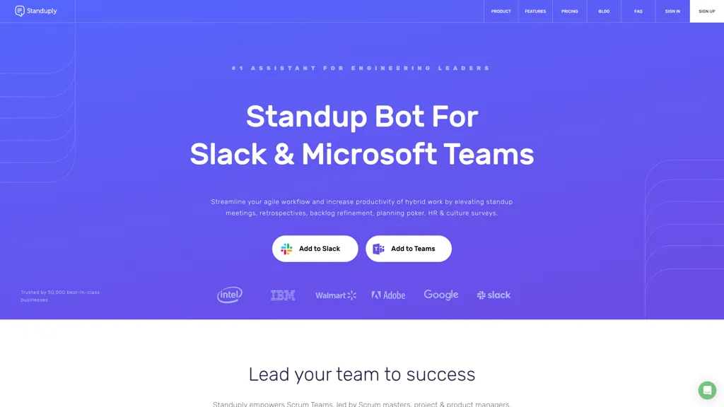 Standuply AI tool screenshot