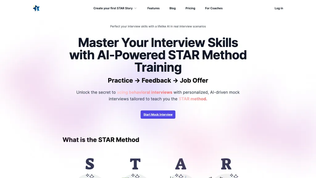 Star Method Coach website