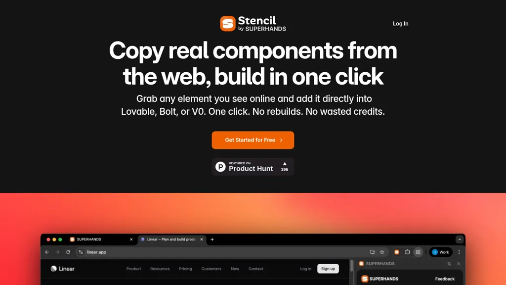 Stencil by SUPERHANDS AI tool screenshot