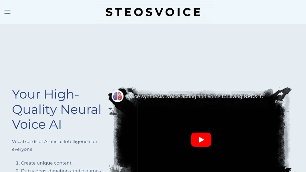 SteosVoice website