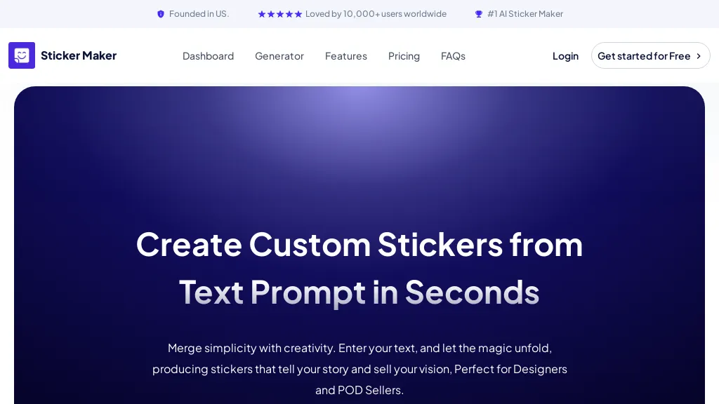 Sticker Maker website