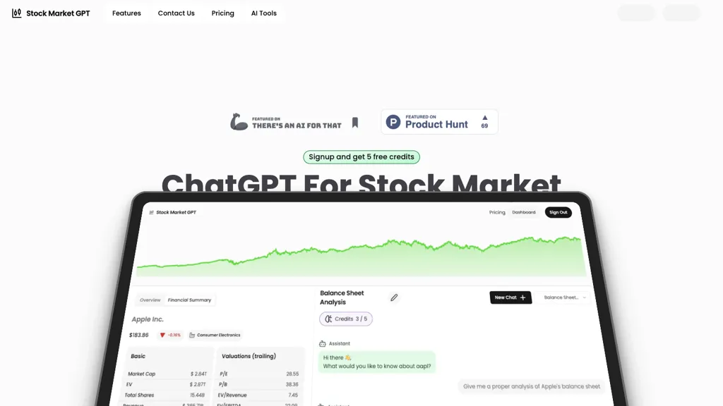 Stock Market GPT website
