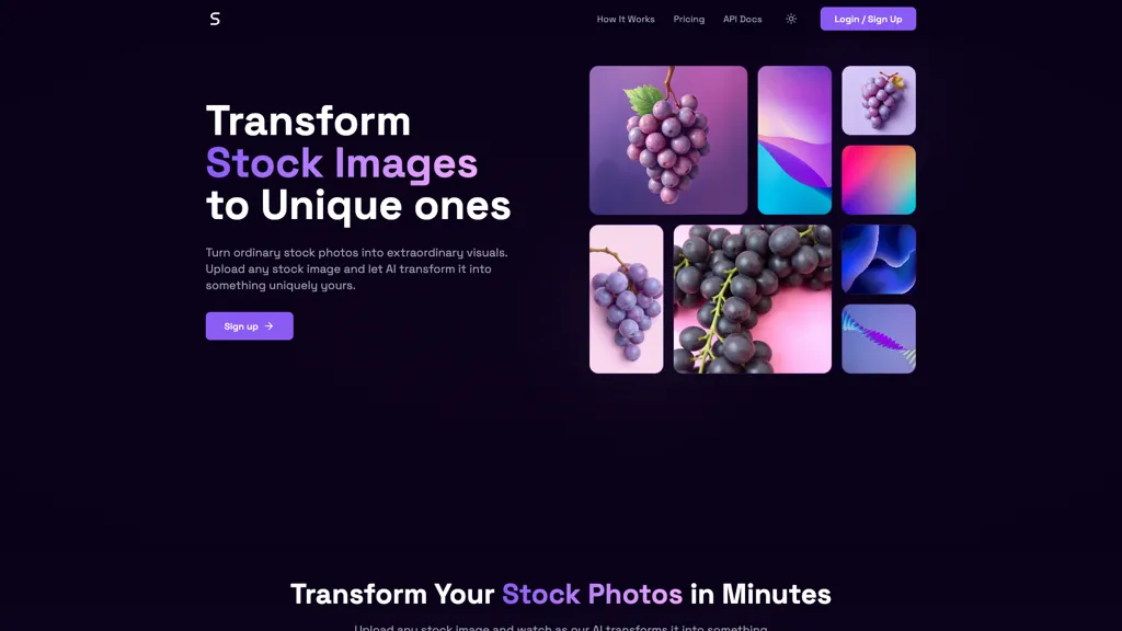 StockPhoto AI tool screenshot