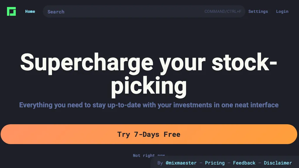 Stockstack website