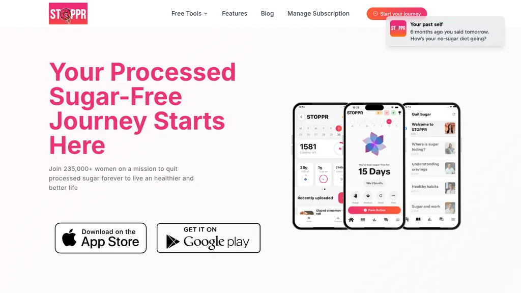 Stoppr AI tool screenshot