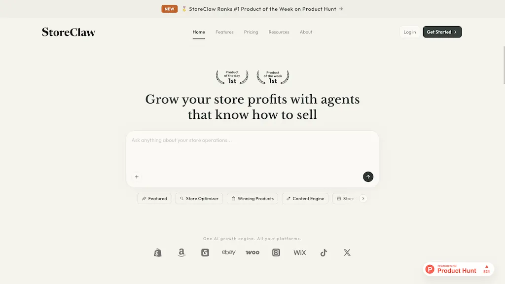 Storeclaw AI AI tool screenshot