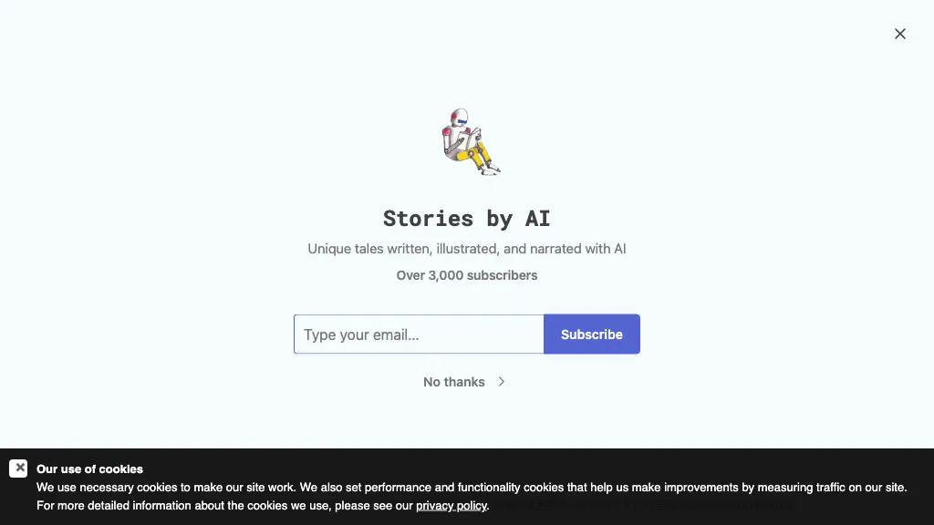StoriesbyAI website