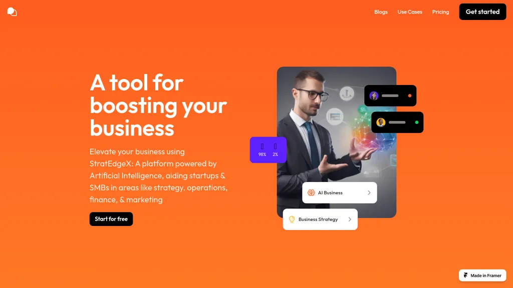 StratEdgeXAI website