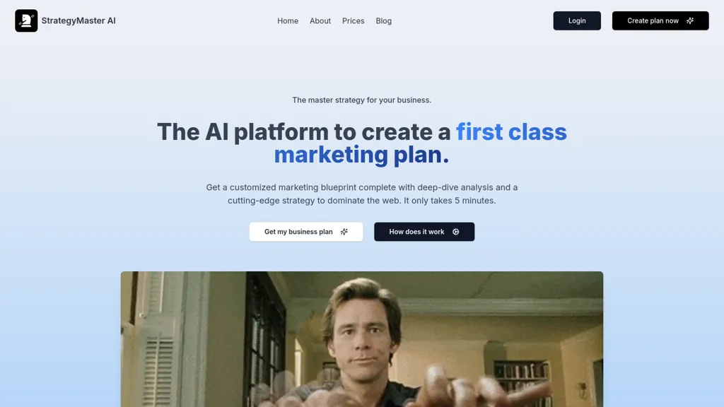 StrategyMaster AI website
