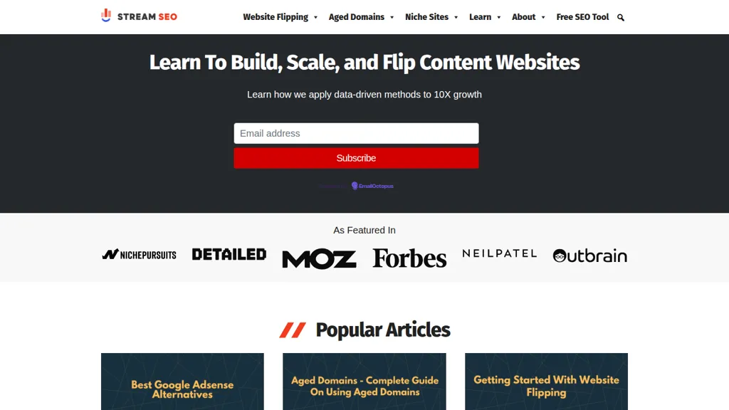Stream SEO AI tool screenshot
