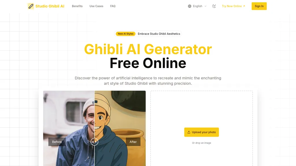 Studio Ghibli AI AI tool screenshot