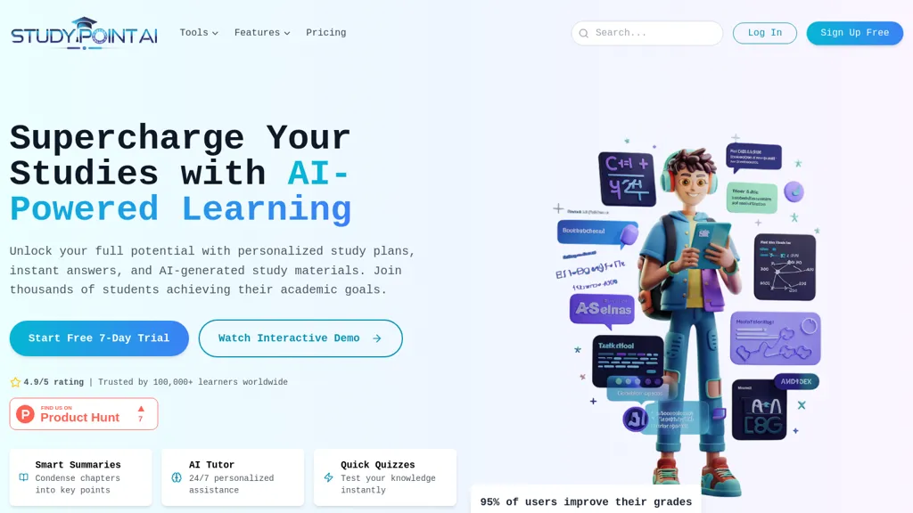 Study Point AI website