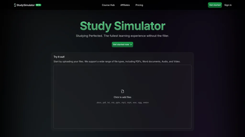 Study Sim website