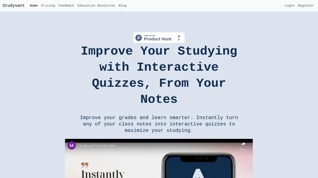 Studyvant website