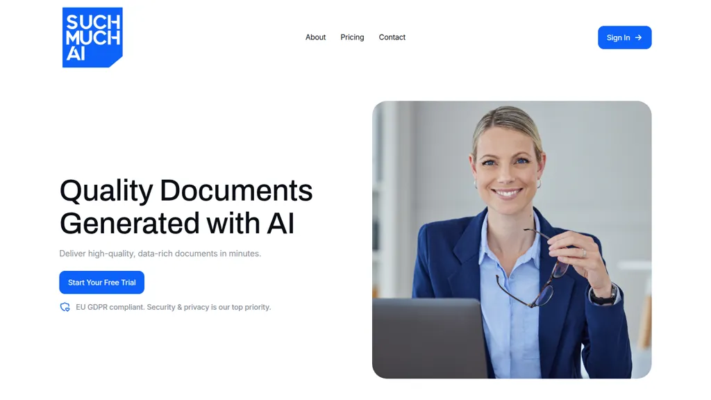 Such Much AI AI tool screenshot