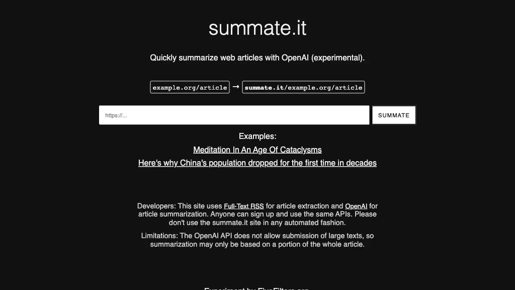 Summate website