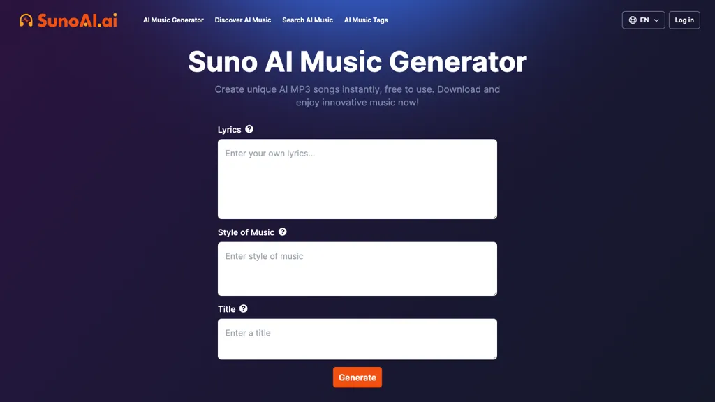 SunoAI.ai website