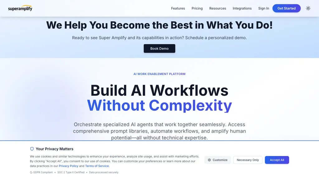 Super Amplify AI tool screenshot