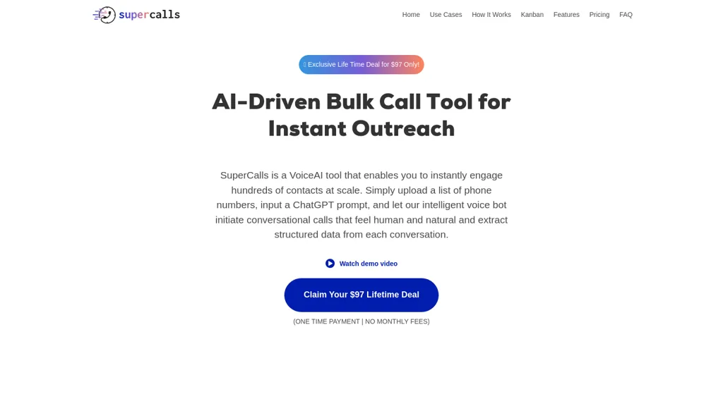 SuperCalls website