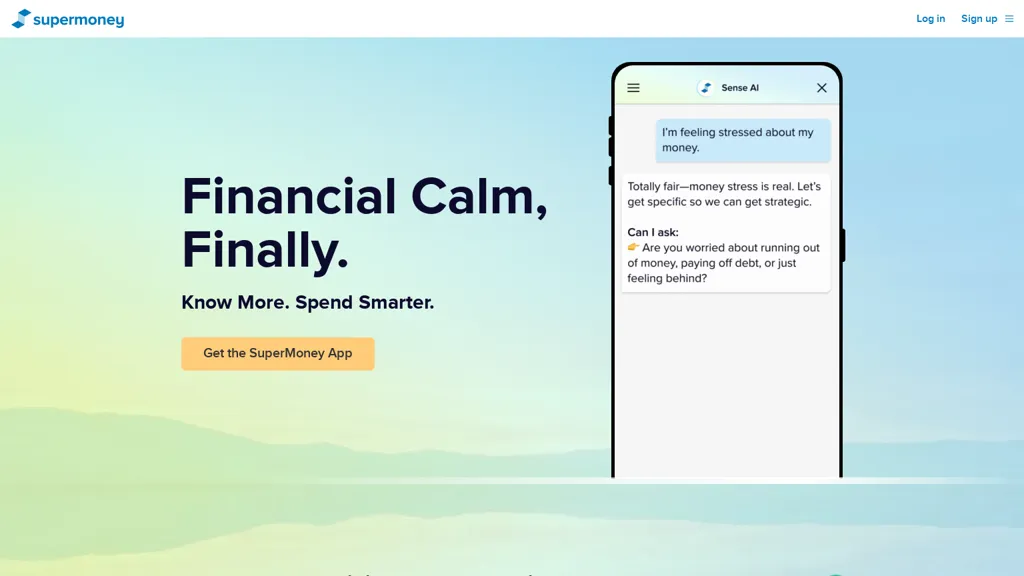 SuperMoney AI tool screenshot