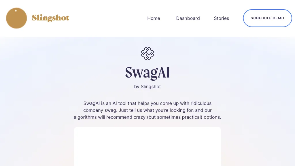 SwagAI website