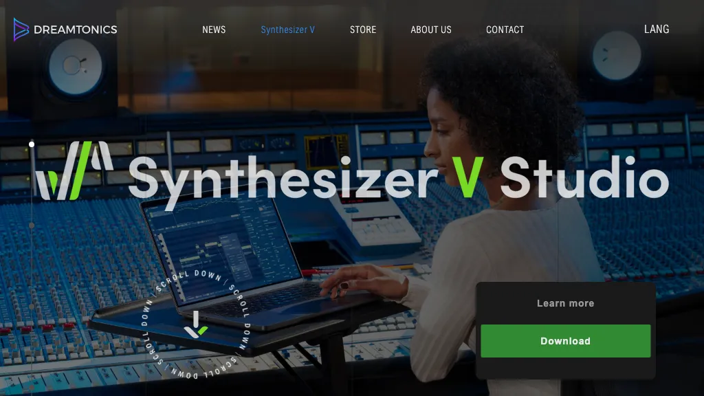 Synthesizer V website
