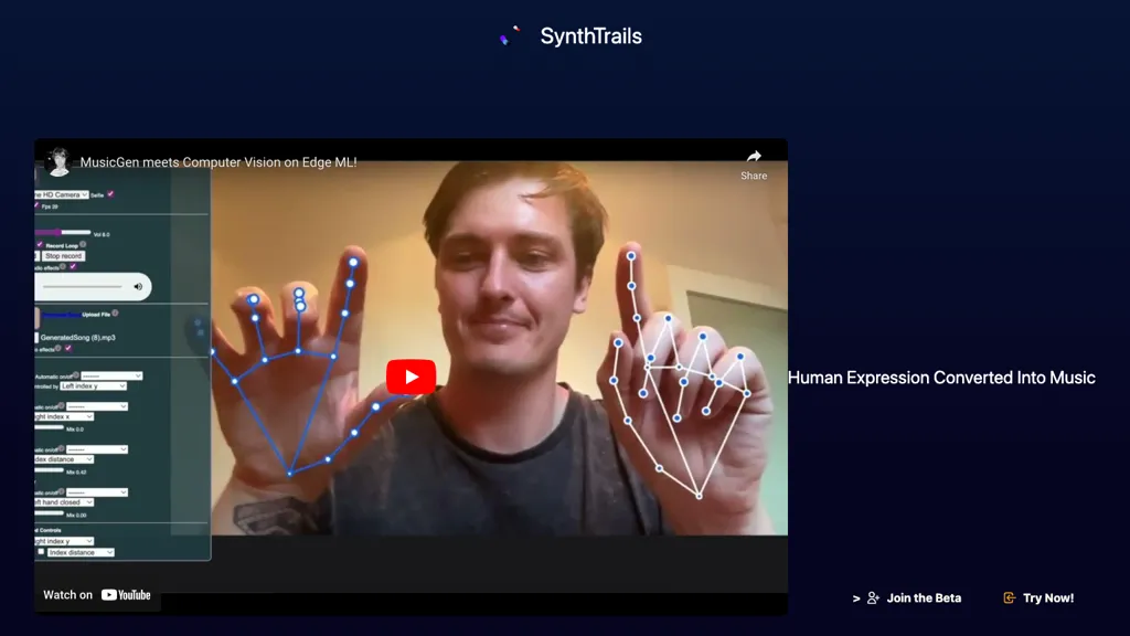 SynthTrails website