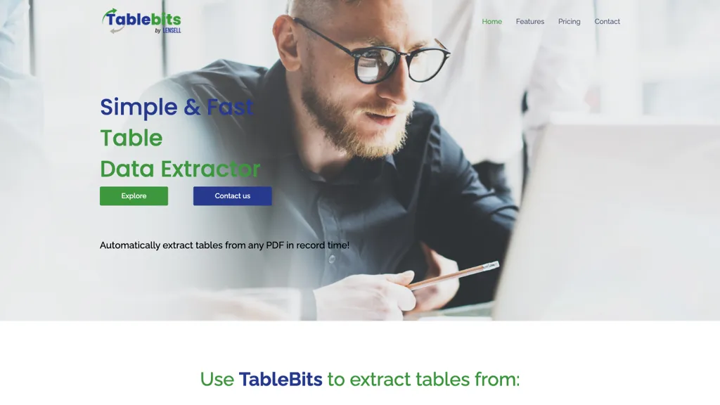TableBits by LENSELL website