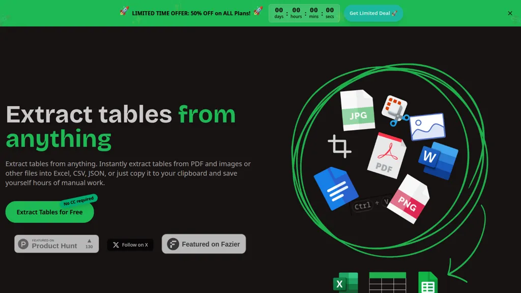 Tablextract AI tool screenshot