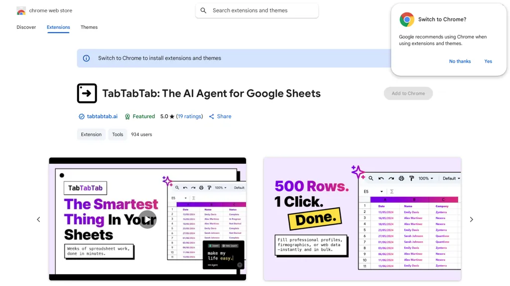TabTabTab AI tool screenshot