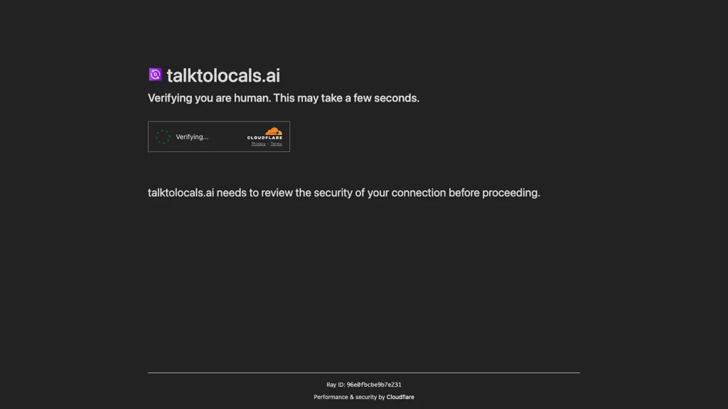 Talk To Locals website