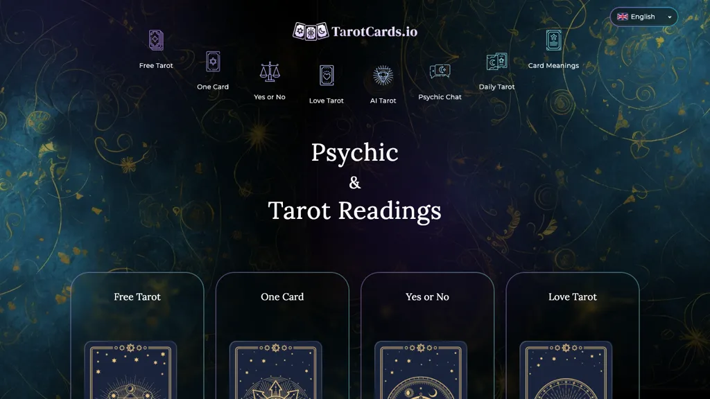 TarotCards.io website