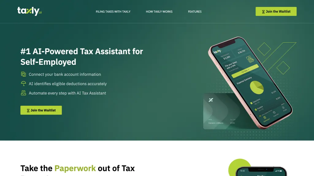 Taxly.ai website